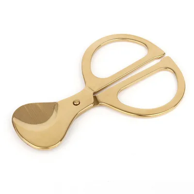 Professional Sharp Blade Cigar Cutter Scissor Style Cigar Accessory for Home Lounge Bar and Smoking Enthusiasts
