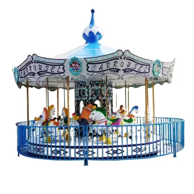 Luxury Kids Rids Mary Merry Go Round Amusements Park Carousel Kiddie Rides Horse Carrousel for Sale