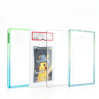 Magnetic Display Storage Protector Case Holder Metal Slab Case 100% UV Protection Aluminum Glass Graded Card