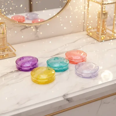 Protective Plastic Earphone Pouch Contact Lens Case Kit Headphone With Hanging Lock Anti-scratch Tws Earbuds Case for Airpods