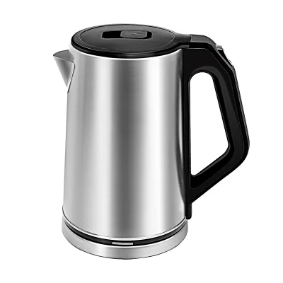 New Design Electric Glass Kettle 1.2 L Large Capacity Double Wall Stainless Steel Keep Warmer Heater Pot Electric Kettle