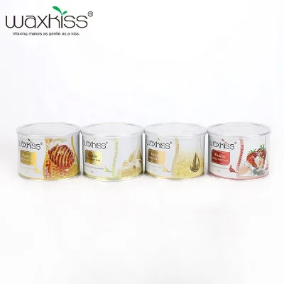 Waxkiss Oem Aloe Vera Organic Professional Soft Wax with Tin Package Depilatory Wax for Hair Removal
