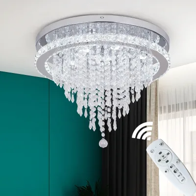 Free Shipping Drop Ship  46W Dimming Waterdrop Cluster Suspended Ceiling Light Lustr