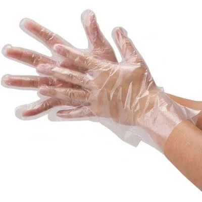 HDPE Transparent Gloves Cheap Multipurpose Clear Transparent Kitchen Food Grade Plastic Pe Gloves Luvas Guantes Desechables