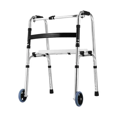 Walking Aid for the Disabled, Booster for the Elderly, Walking Aid Frame, Four-legged Crutch Chair,Four-legged Walking Aid