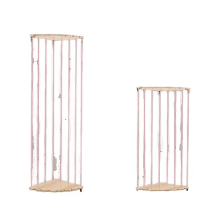 Adjustable Length Wooden Corner Storage Rack for Plush Toys Lace Cloud Hanging Organizer Home Organization Solution