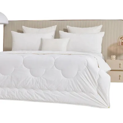 Hot Sale 100% Cotton Cover White Quilted Warm Winter Bed Duvet Inner Wool Marked Certified Pure Australian Wool Comforter Quilt