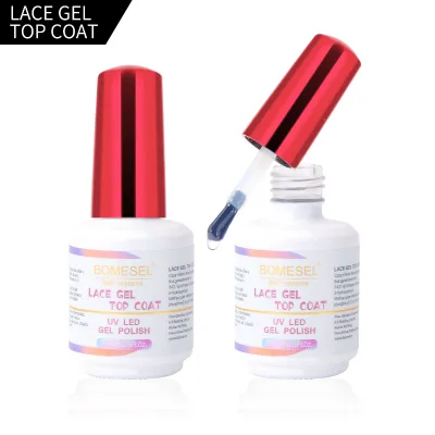 2025 New Arrival Long Lasting Gel Top Coat No Wipe High Shine High Gloss UV Led Top Coat Lace Gel