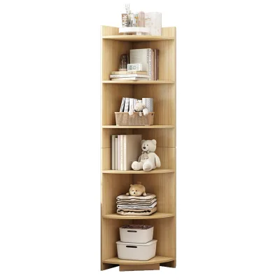 Bookshelf Vertical Storage Rack Living Room Corner Organizer Simple Bedroom Space-Saving Multi-Layer Bookshelf