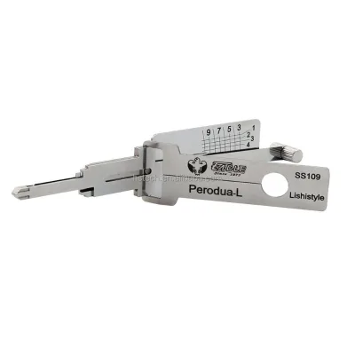 Lishi 2-In-1 Perodua-L Tools Car Lock Cylinder Opening Lock Pick Set Locksmith Tool