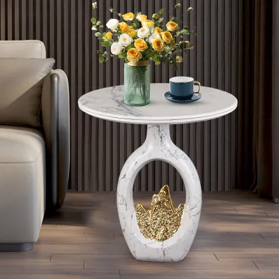 C030 Special Art Ornament Small Desk Side Table Hotel Home Salon Shopping Mall Luxury Decoration Furniture Round Coffee Tables