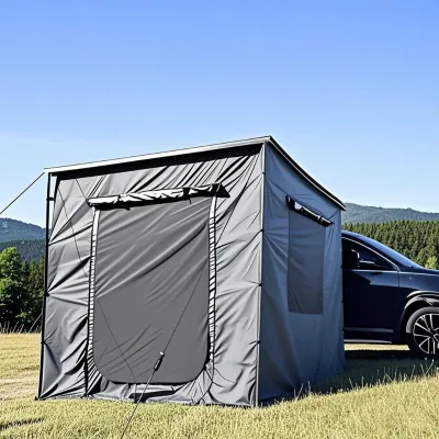 5-8 Person Travel Car Tent with Blackout Coating Waterproof UV Protection Side Car Awning for SUV Outdoor Camping Overlanding