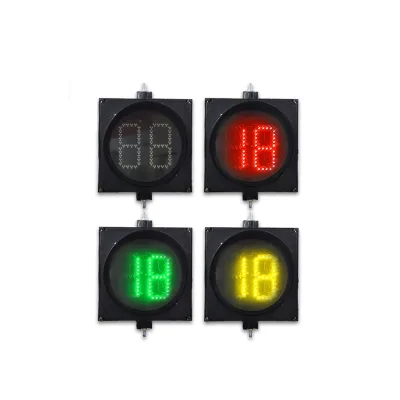 Best Price Guarantee CE 350*350mm Two-Digit Tricolor LED Countdown Timer with 5mm LEDs (64 Each Color) for Traffic Control