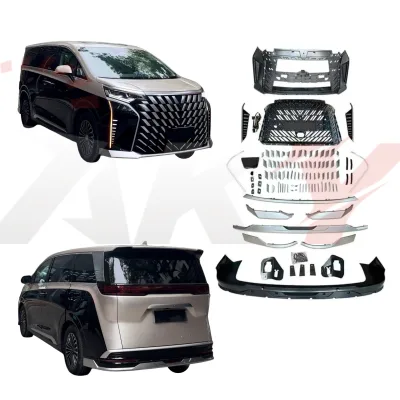 New Style Bodykit for Tengshi-D9 2022+ BYD DENZA-D9 Upgrade to Genesis Car Bumpers Grills ABS Front Lip Accessories