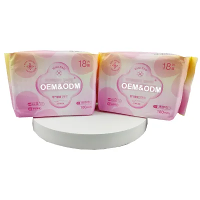 Low Moq Sanitary Napkins Women Super Absorbent Pure Cotton Sanitary Pads Anion Chips Ultra Thin All Sizes