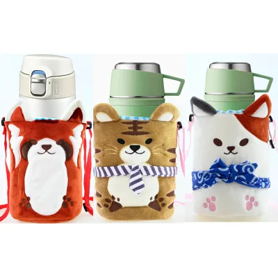 Custom Water Bottle Carrier Water Bottles Cup Sleeve Pouch With Carrying Handle Fit for Portable Sport Water Bottle Cover