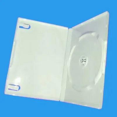 Wholesales High Quality Standard Size 14MM Premium White DVD Case Custom Design Circle CD DVD Holder Cases
