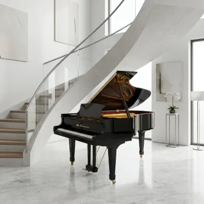 Luxury Acoustic Grand Piano for Hotel Lobby & Villa Living Room Statement Designer Piano Perfect for Under Staircase Placement