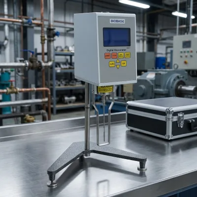 Biobase Lab High Precision Viscometer Printer Temperature Probe LCD Display Digital Viscometer Factory