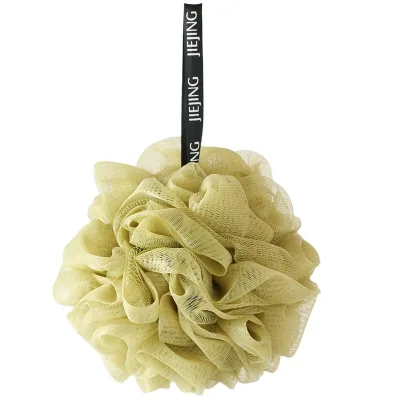Custom logo Body Scrubber Skin Exfoliating Shower Bathing Sponge for Men and Women Rich Lather Shower Pouf Mesh