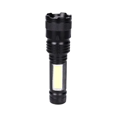White High Power Led Laser Flashlight Outdoor Lighting Telescopic Zoom Multifunctional COB Side Light China