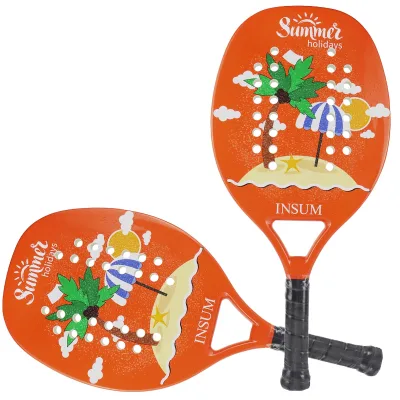 2025 AMA Sport Professional Manufacturer New Arrivals High Quality Durable Custom Logo Carbon Fiber Beach Tennis Paddle Racket