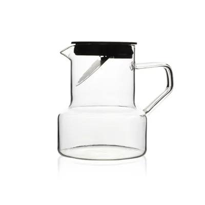 Transparent Borosilicate Glass Classic Design Camping Pitcher 750ml Heat Resistant Eco-Friendly Large Capacity Water & Wine
