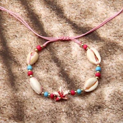 NEW Design Handmade Natural Conch Seashell Barefoot Anklets for Women Bohemia Bracelet Adjustable Shell Beads Trendy Style