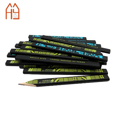 Octagonal Carpenter Pencil Black Hard Pencil Construction Pencil for Wood Working