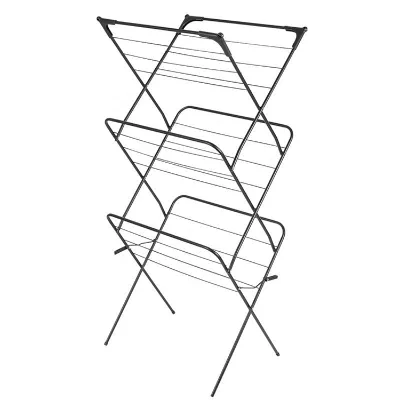 Collapsible Multifunctional Garment Airer Free Stand Metal Coat Clothing Airer