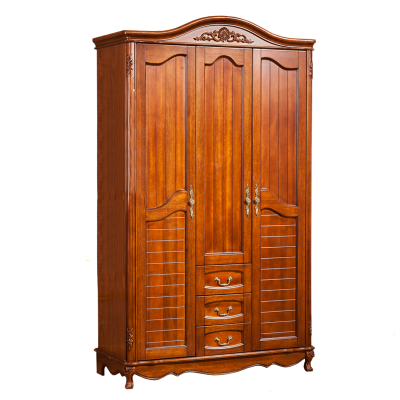 Carved Walnut Antique 1890 Austrian Armoire, Wardrobe or Closet