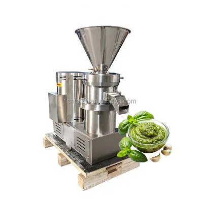 Food Grade Stainless Steel Garlic Ginger Paste Tahini Cacao Sauce Butter Making Machine Multifunctional Collid Mill