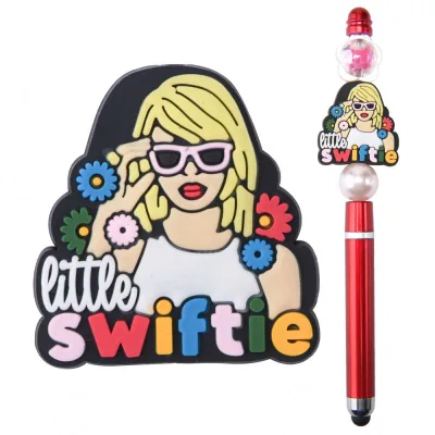 Popular Taylor Soft Funny Animal Shape Custom Pvc Focal Beads for Pen Making Pvc Focal Beads