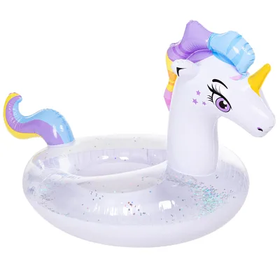 Inflatable Flamingo/Unicorn Pool Floats PVC Material for Ages 2-4 Kids Summer Swimming Pool Toys Party Decorations