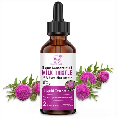 Wholesale Milk Thistle Liquid Extract Drops Support Liver Health Vegetarian Herbal Supplement