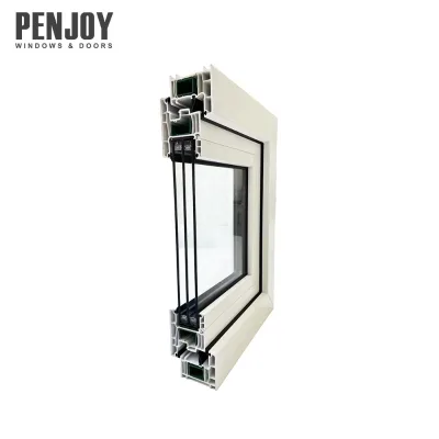 Penjoy High Performance Thermal Insulation Certificated Casement Window Villa Custom Upvc Casement Awning Window