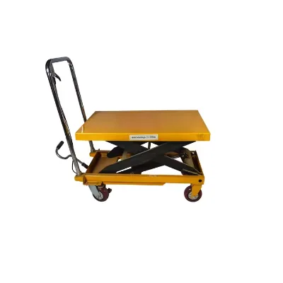 300kg 90mm Manual Hydraulic Scissors Lifting Platform Handcart Mold Platform Mobile Lifter Scissor Fork Type Small Flat Table