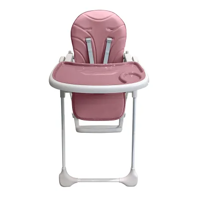 ASTMF404 One Click Foldable Slim Infant High Chair With Removable Double Tray