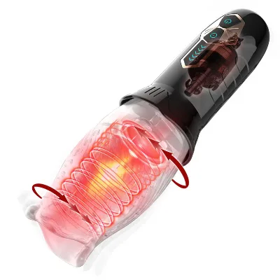 Men's Pocket Electric Toy Automatic Vibrating Rotary Masturbator with 5 Rotations and 10 Vibrations Sex Toy