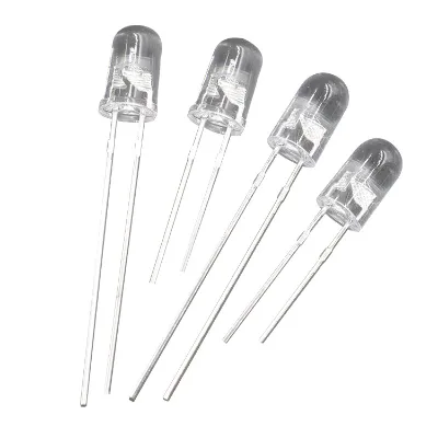 High Brightness Factory 3mm 5mm round LED Tube Light Diode 3V Input Voltage Lamp LED