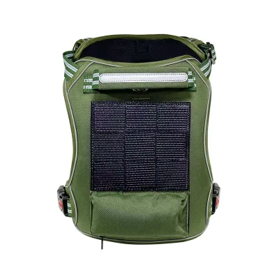 USMILE Innovation Design High Tech Outdoor OEM&ODM IPX6 Waterproof Level New Energy Resources Solar Energy Dog Locator Harness