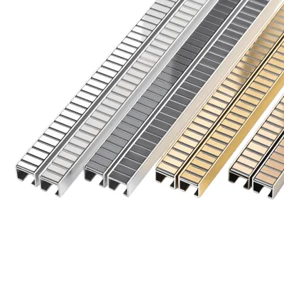 Modern Waterproof Aluminum Alloy Decorative Line Wall Border Trim Molding for Home & Hotel Decoration