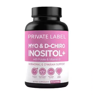 OEM Private Label Fertility Supplements Hormone Balance Myo-inositol Prenatal Vitamins for Women Gummy Candy Dosage