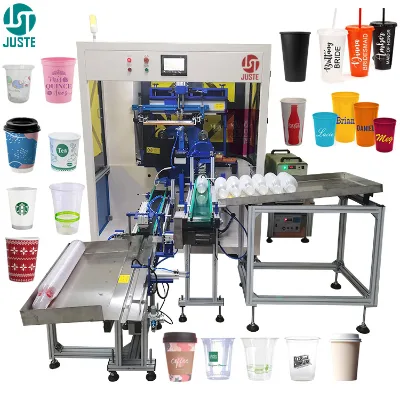 Coffee Plastic Can Silk Screen Printer Fullservo Easy Oval Full Automatic Screen Printing Machine Digital Press Trade