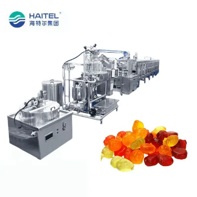 Automatic Small Pectin Gummy Candy Making Machine Deposting Production Line for Factory