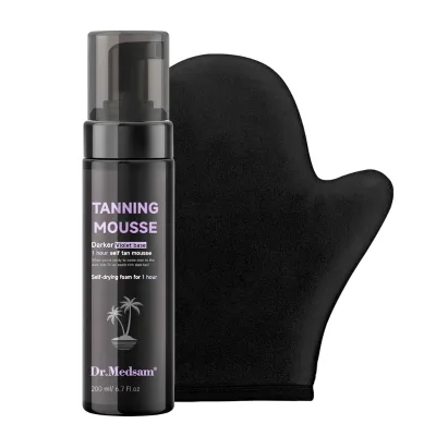100% Natural Organic Vegan Streak Free Bronzing Glow Tan Sunless Self Tanning Foam Mousse