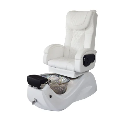 modern popular style white color pedicure chairs with luxury full body back massage