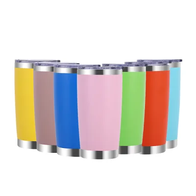 Ai-Mich Stainless Steel Insulated Travel Tumbler With Triple Lids Engraved Logo Outdoor Use Custom Gift