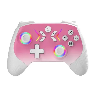 Wireless Joysticks Game Controllers Hall-Effect Triggers RGB Lighting Vibration Motion-Sensing Gampad for Pc for Switch