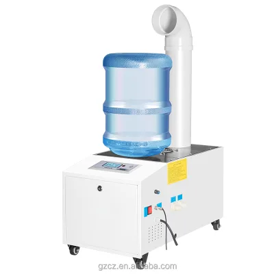 Industrial Ultrasonic Humidifier Commercial Cooler Sprayer Cool Mist Maker 220V 7kg/h 350W with Water Barrel Hole